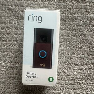 Ring Video Doorbell with Black and Blue Design